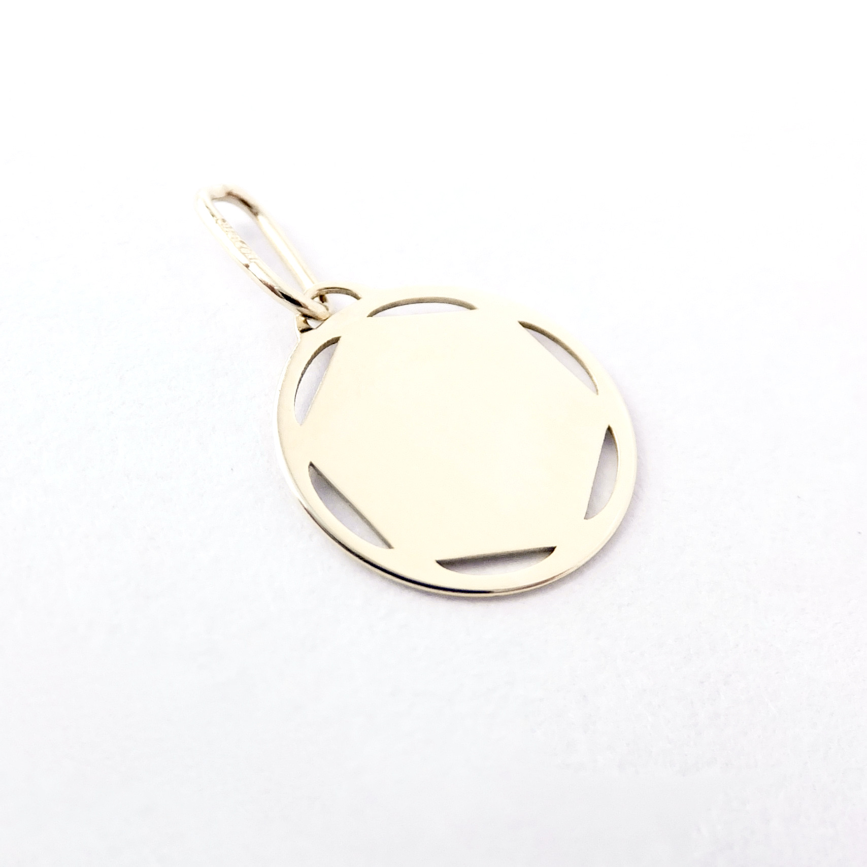 Zlatý přívěsek znamení Střelec, Au 14K 585/1000, váha 0,34 g