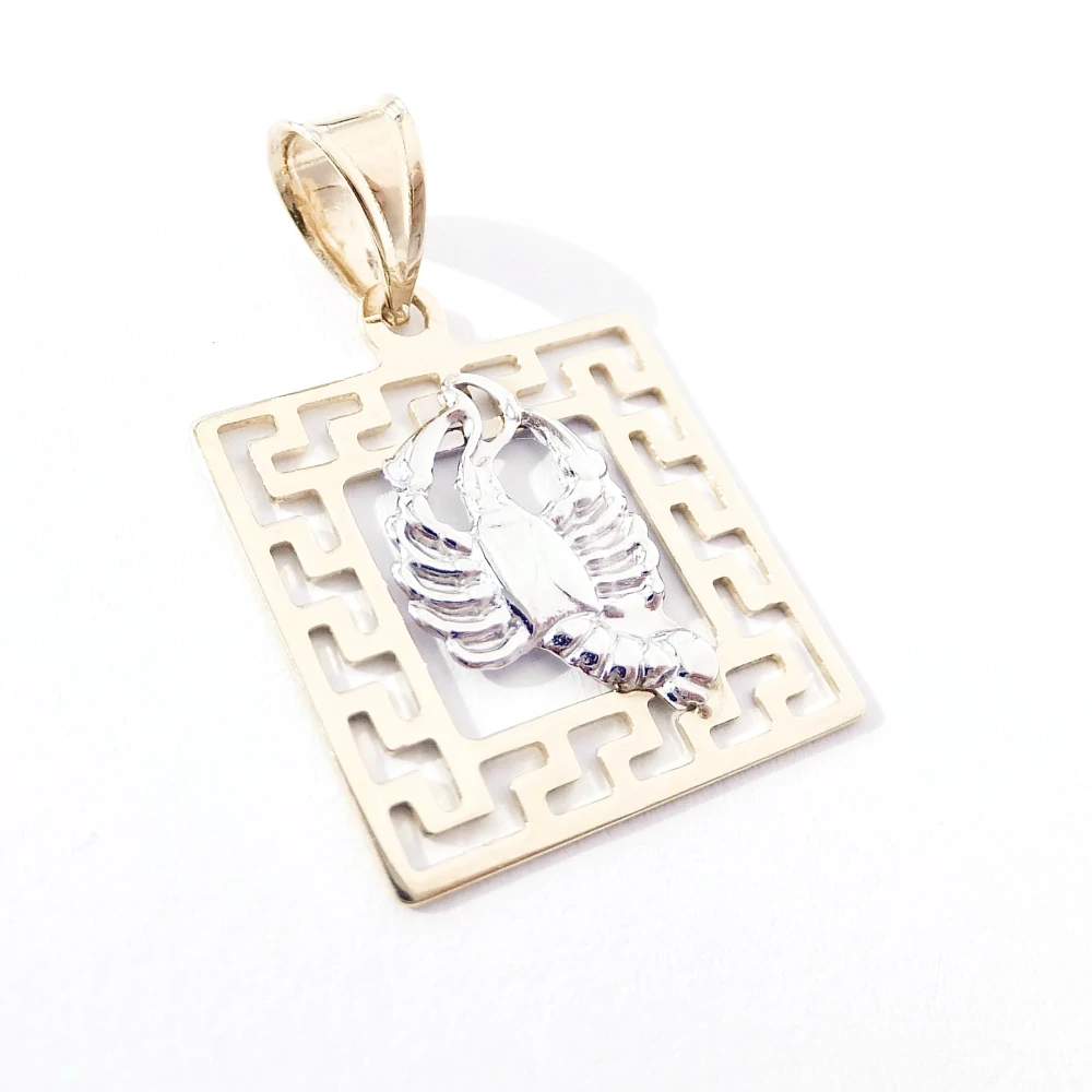 Zlatý přívěsek znamení Rak, Au 14K 585/1000, váha 0,93 g