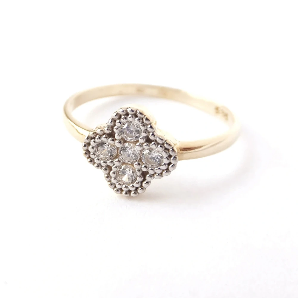 Zlatý prsten, Au 14K 585/1000, váha 1,48 g