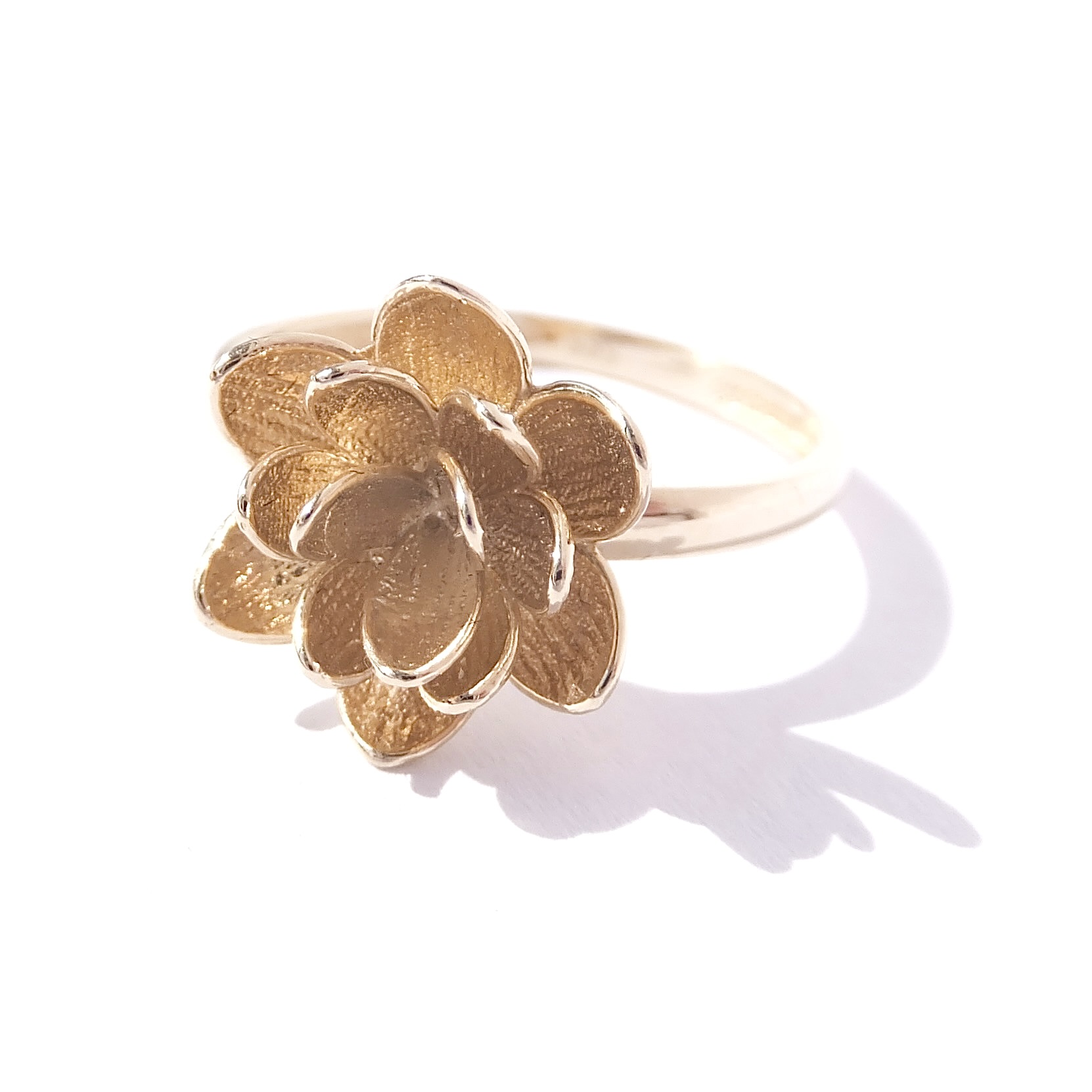 Zlatý prsten kytička, Au 14K 585/1000, váha 2,82 g