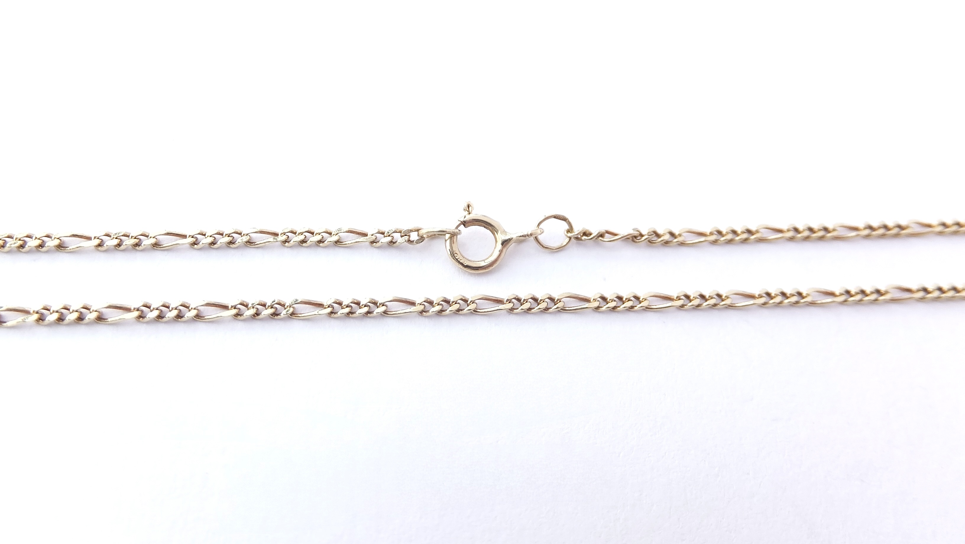 Zlatý řetízek 43 cm, Au 14K 585/1000, váha 2,13 g, použité zlato