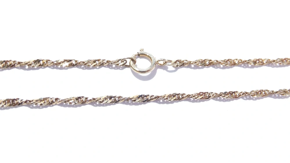 Zlatý řetízek 50 cm, Au 14K 585/1000, váha 2,93 g, použité zlato