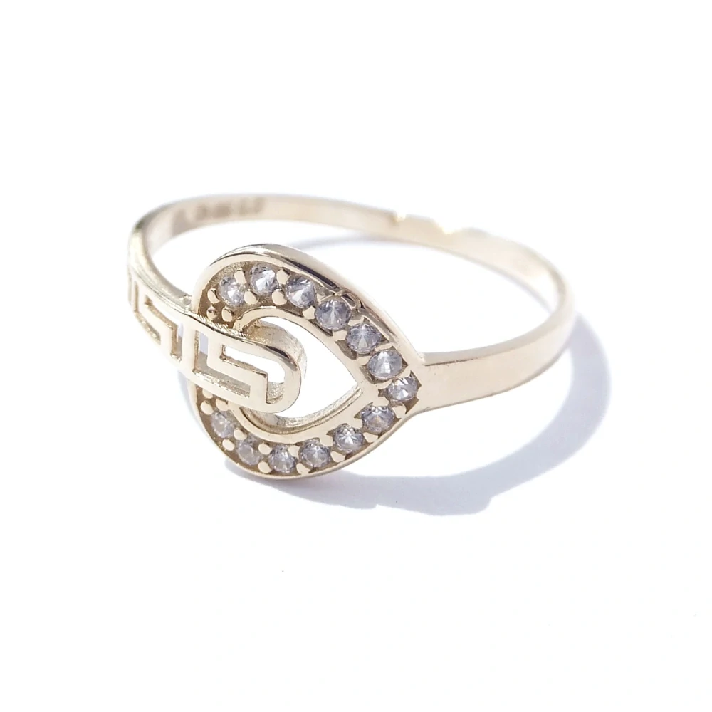 Zlatý prsten, Au 14K 585/1000, váha 1,34 g