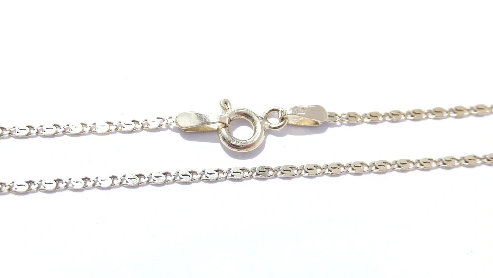 Zlatý řetízek 45 cm, Au 14K 585/1000, váha 2,04 g, použité zlato