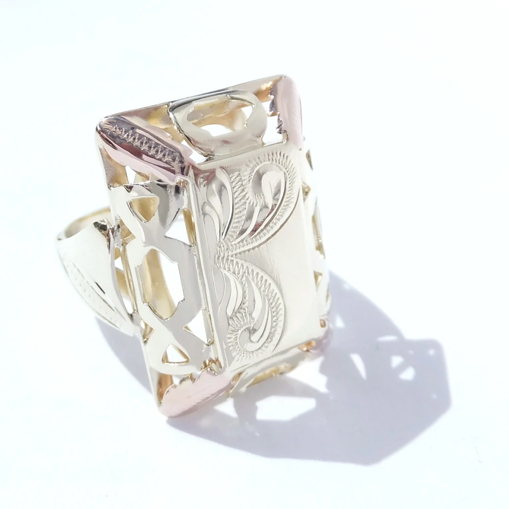 Zlatý prsten, Au 14K 585/1000, váha 6,13 g