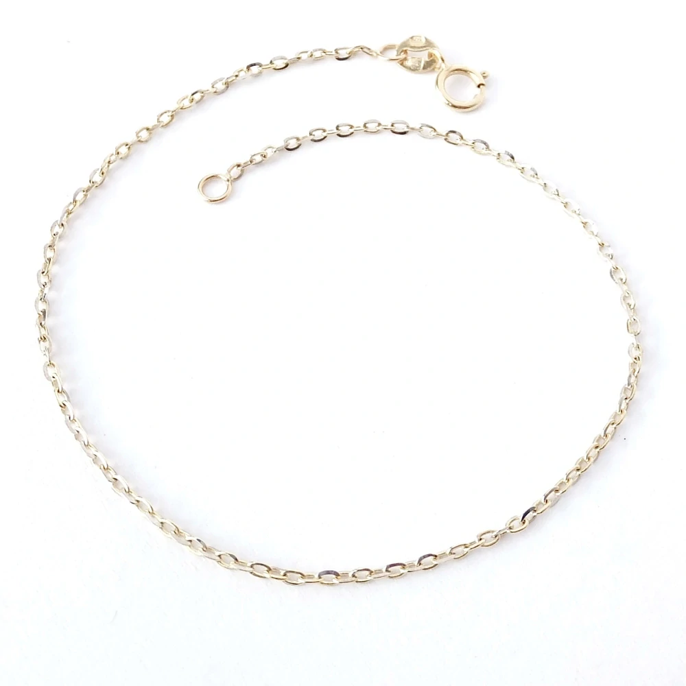 Zlatý náramek 18 cm, Au 14K 585/1000, váha 0,73 g