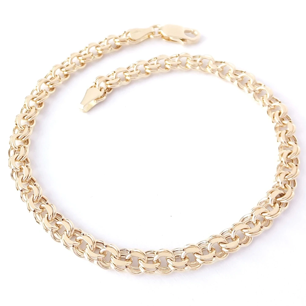 Zlatý náramek 19 cm, Au 14K 585/1000, váha 3,20 g
