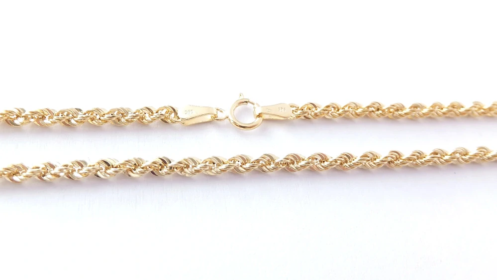 Zlatý řetízek 50 cm, Au 14K 585/1000, váha 3,66 g