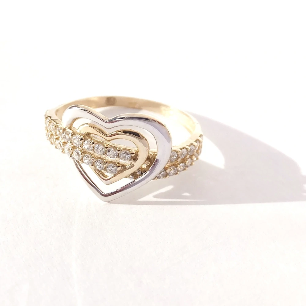 Zlatý prsten, Au 14K 585/1000, váha 1,87 g