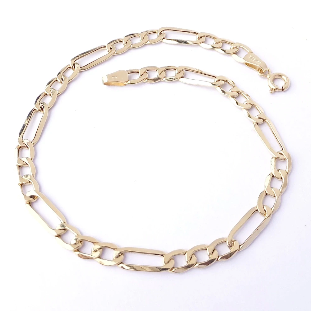 Zlatý náramek 21 cm, Au 14K 585/1000, váha 2,30 g