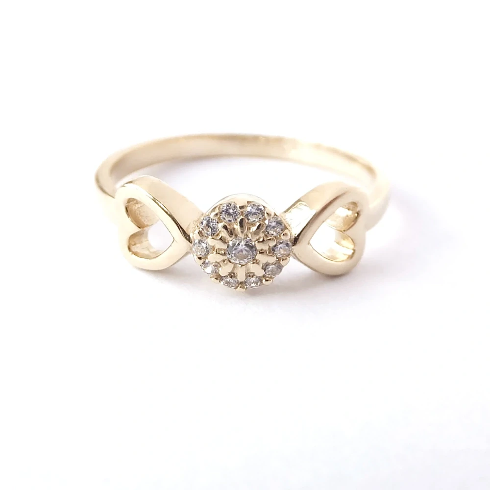 Zlatý prsten, Au 14K 585/1000, váha 1,76 g