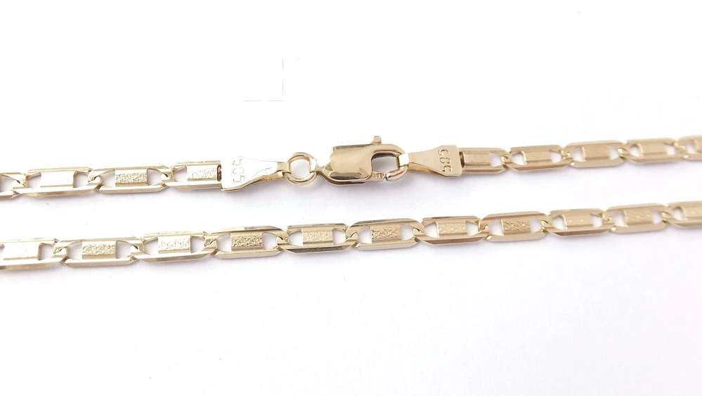 Zlatý řetízek 46 cm, Au 14K 585/1000, váha 7,48 g, použité zlato
