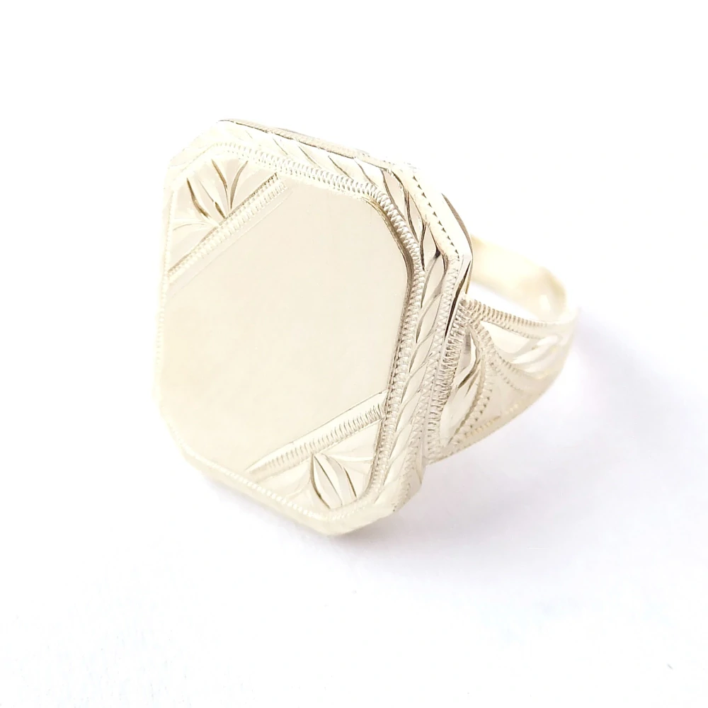 Zlatý pánský prsten, Au 14K 585/1000, váha 6,79 g