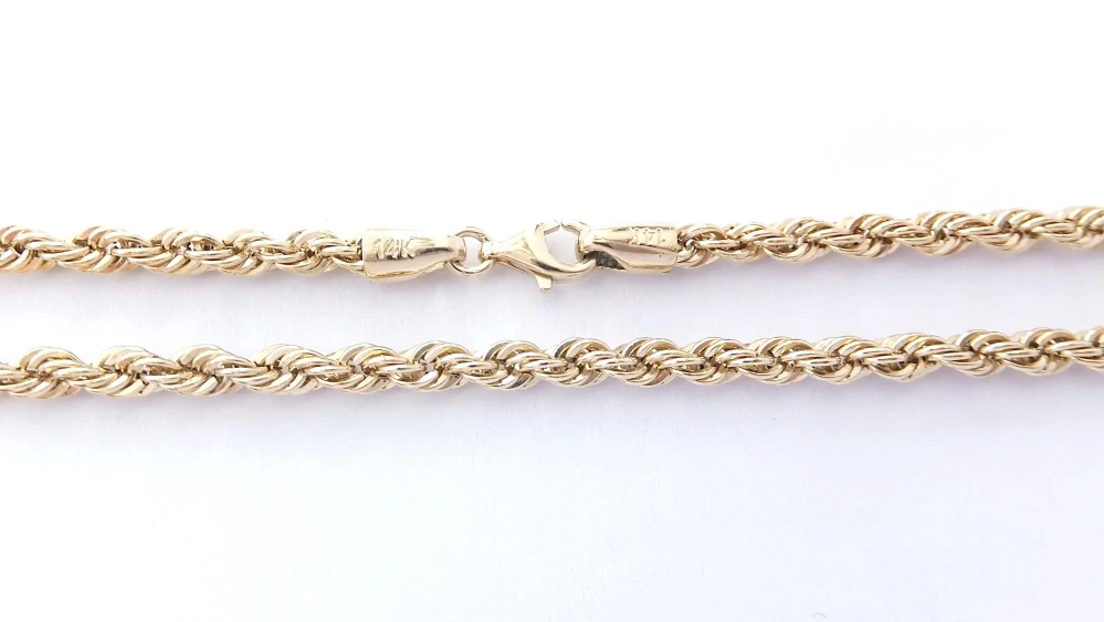Zlatý řetízek 66 cm, Au 14K 585/1000, váha 7,25 g, použité zlato