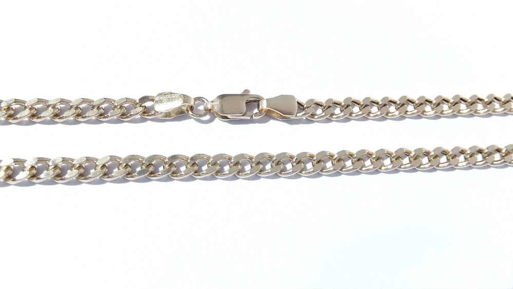 Zlatý řetízek 62 cm, Au 14K 585/1000, váha 9,95 g, použité zlato