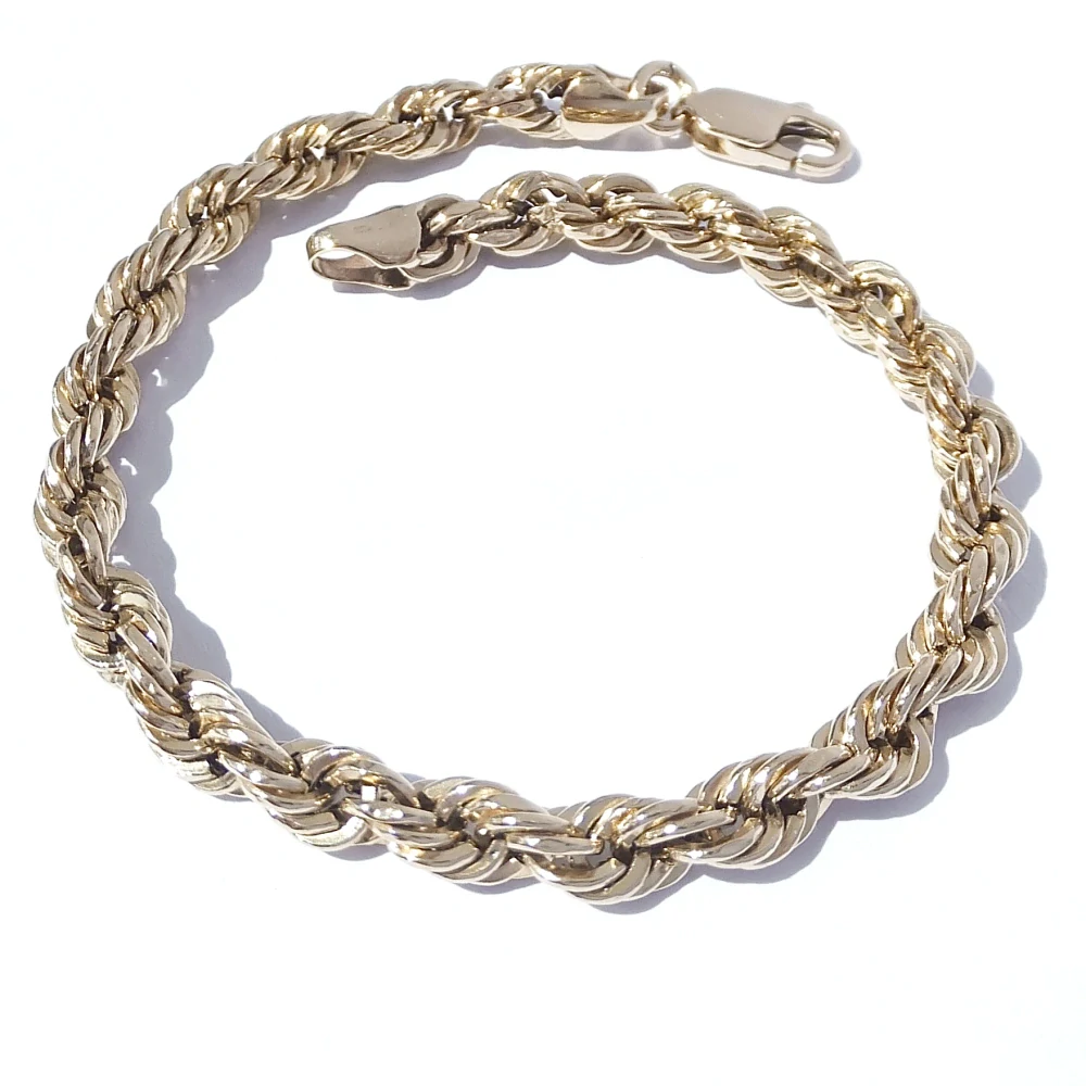 Zlatý náramek 18,5 cm, Au 14K 585/1000, váha 4,91 g, použité zlato