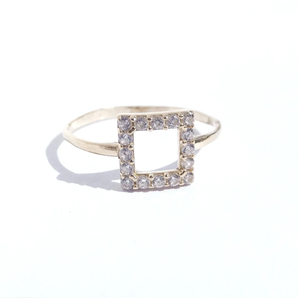 Zlatý prsten, Au 14K 585/1000, váha 0,97 g, použité zlato