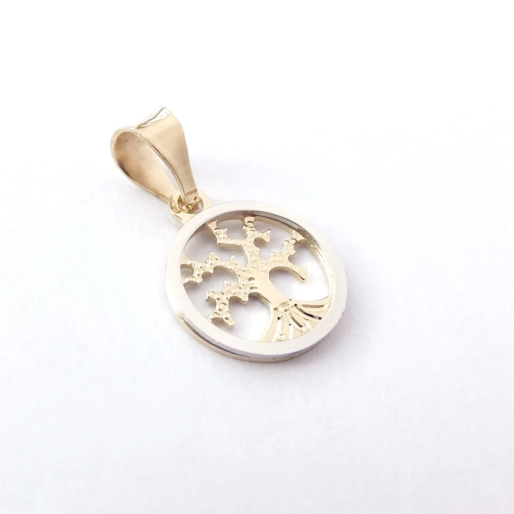 Zlatý přívěsek strom života, Au 14K 585/1000, váha 0,54 g