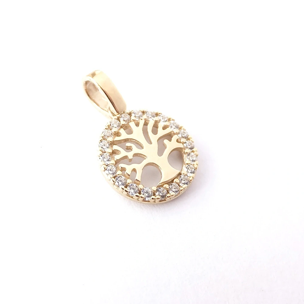 Zlatý přívěsek strom života, Au 14K 585/1000, váha 0,83 g