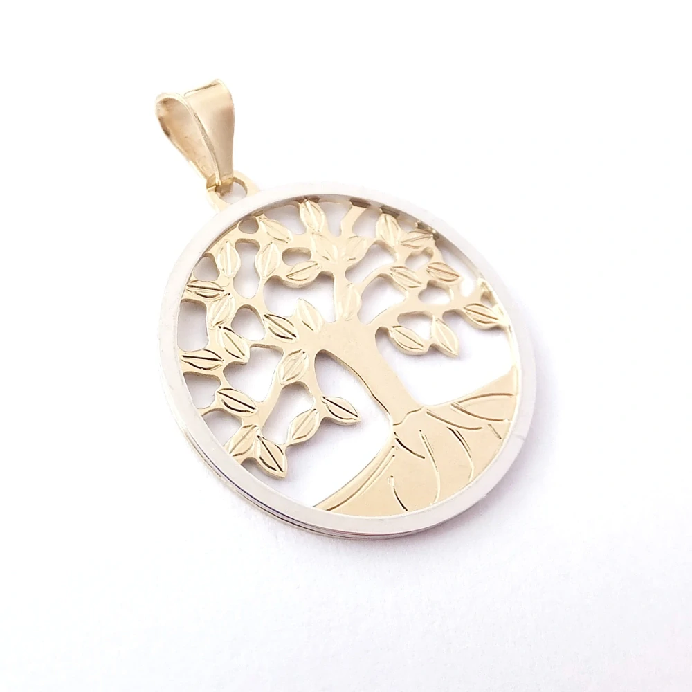 Zlatý přívěsek strom života, Au 14K 585/1000, váha 1,82 g