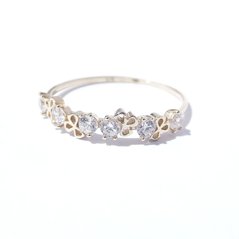 Zlatý prsten, Au 14K 585/1000, váha 0,92 g
