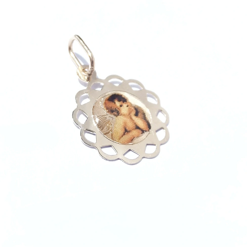 Zlatý přívěsek andělíček, Au 14K 585/1000, váha 0,49 g