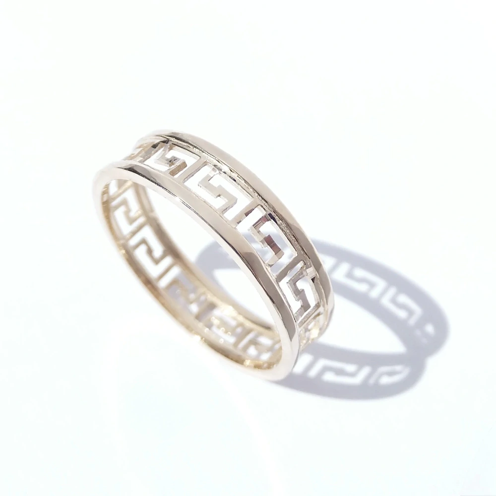 Zlatý prsten, Au 14K 585/1000, váha 2,21 g