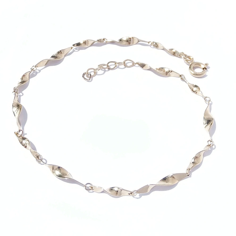 Zlatý náramek 18 cm, Au 14K 585/1000, váha 1,35 g
