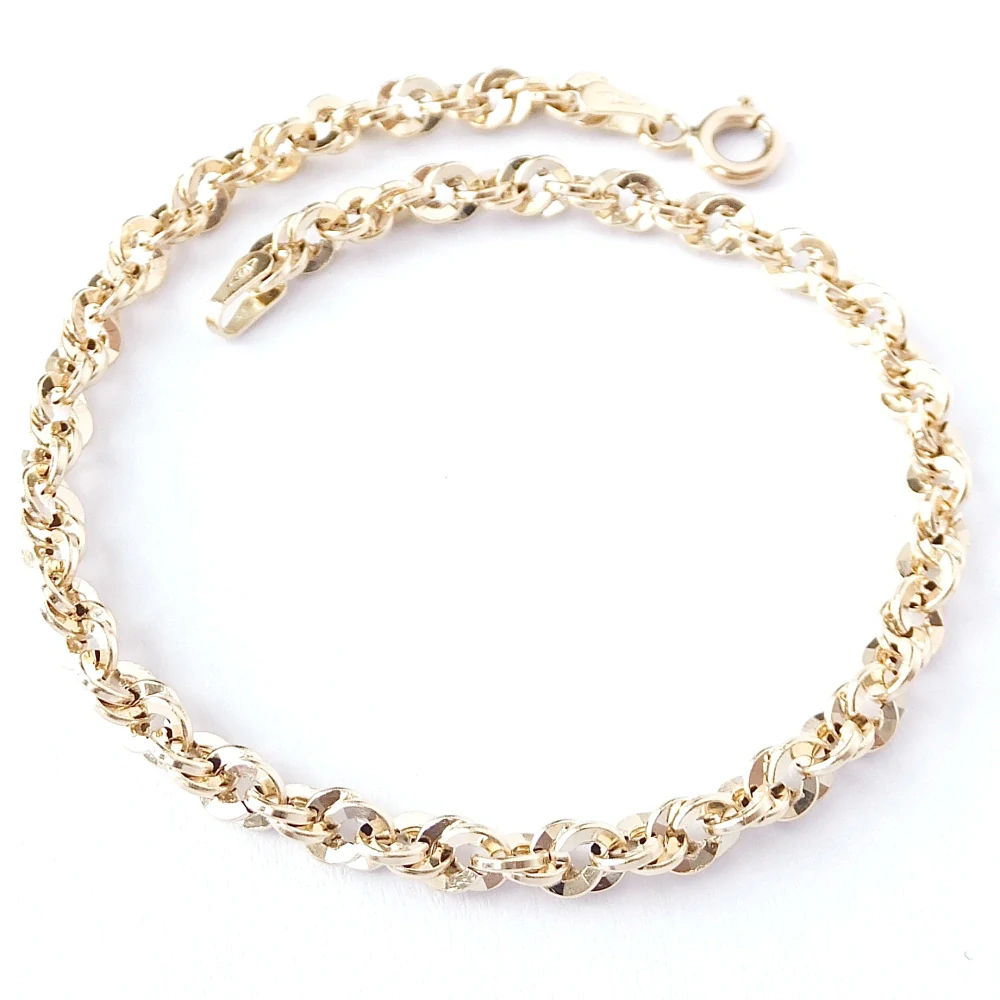 Zlatý náramek 19 cm, Au 14K 585/1000, váha 2,26 g