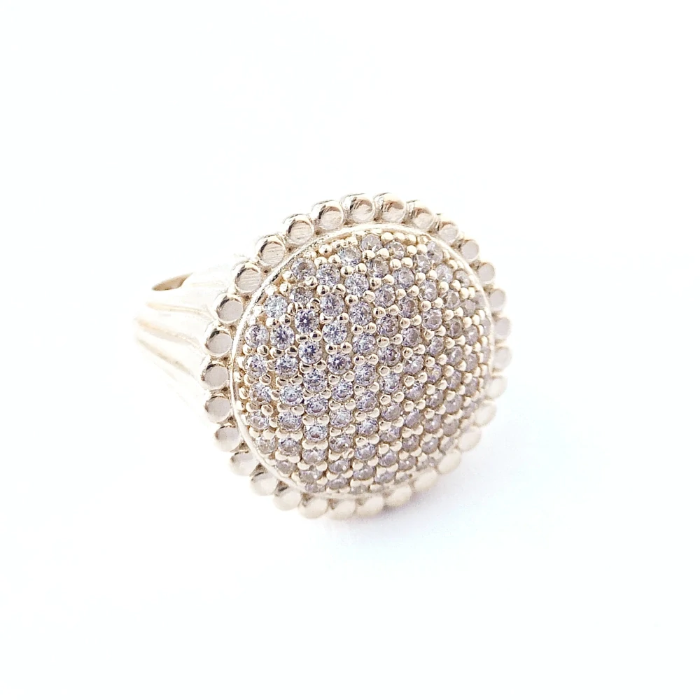 Zlatý prsten, Au 14K 585/1000, váha 5,87 g, použité zlato
