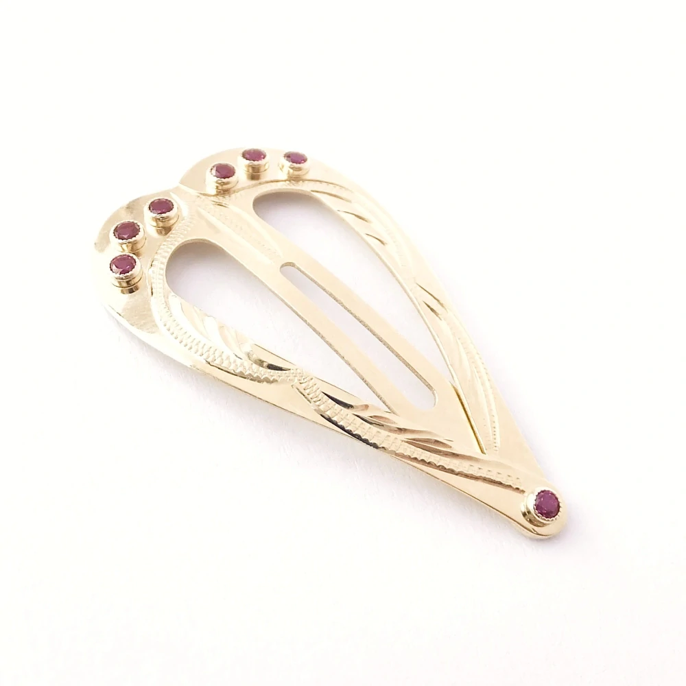 Zlatá sponka do vlasů, Au 14K 585/1000, váha 2,85 g