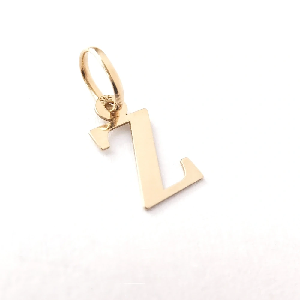 Zlatý přívěsek písmeno Z, Au 14K 585/1000, váha 0,22 g