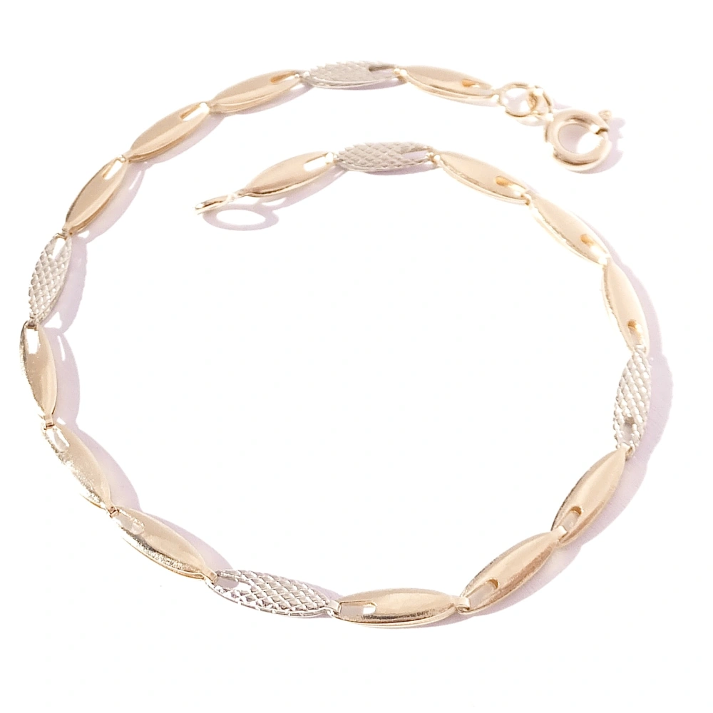 Zlatý náramek 18,5 cm, Au 14K 585/1000, váha 2,35 g