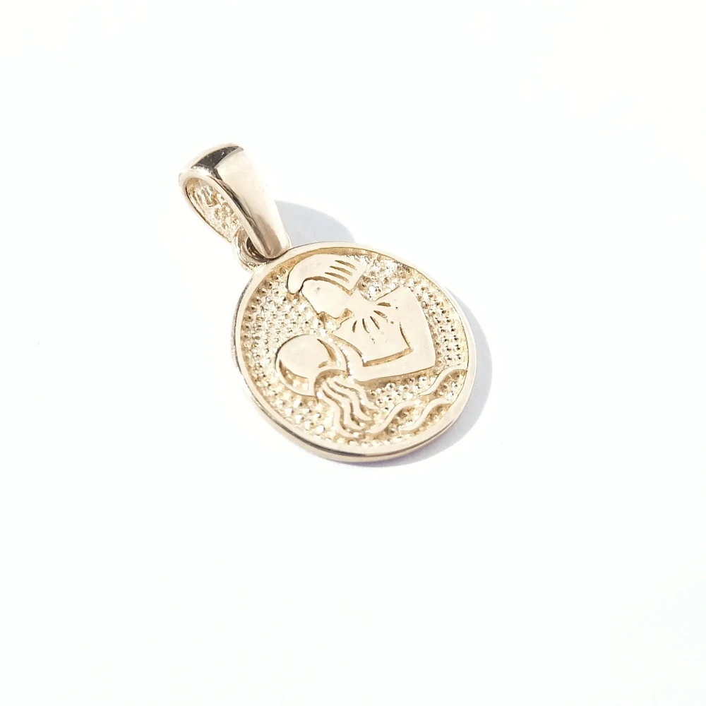 Zlatý přívěsek znamení Vodnář, Au 14K 585/1000, váha 0,94 g