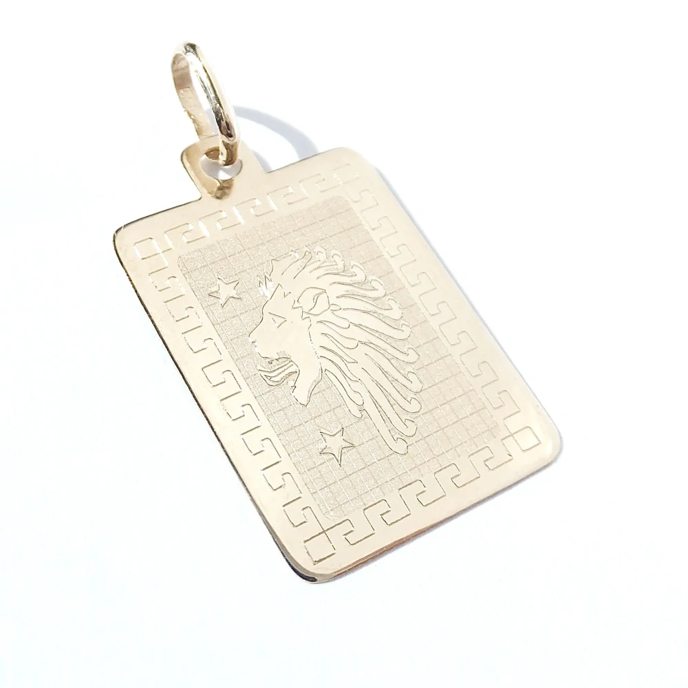 Zlatý přívěsek znamení Lev, Au 14K 585/1000, váha 0,92 g