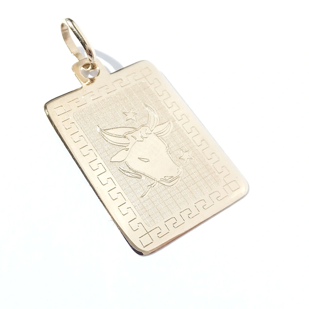Zlatý přívěsek znamení Býk, Au 14K 585/1000, váha 0,84 g