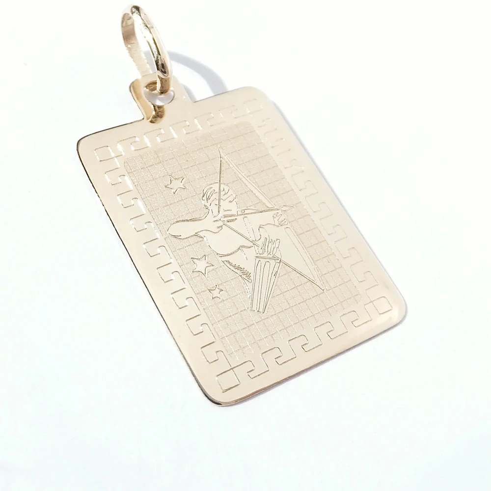 Zlatý přívěsek znamení Střelec, Au 14K 585/1000, váha 0,89 g
