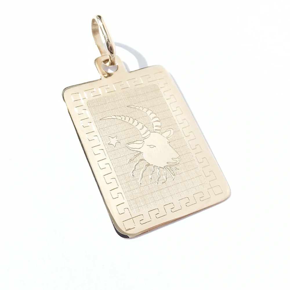 Zlatý přívěsek znamení Kozoroh, Au 14K 585/1000, váha 0,89 g