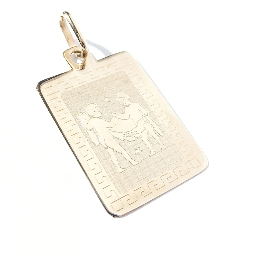 Zlatý přívěsek znamení Blíženci, Au 14K 585/1000, váha 0,96 g