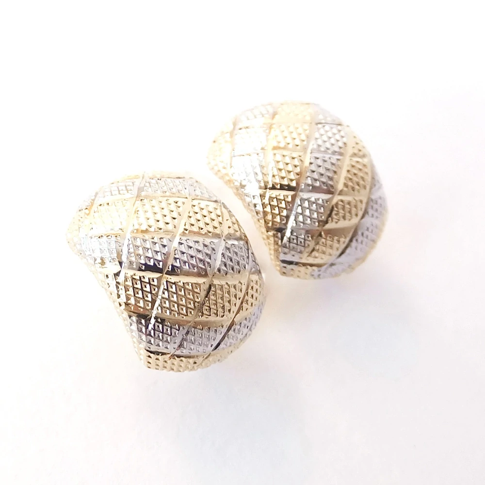 Zlaté náušnice, Au 14K 585/1000, váha 2,16 g