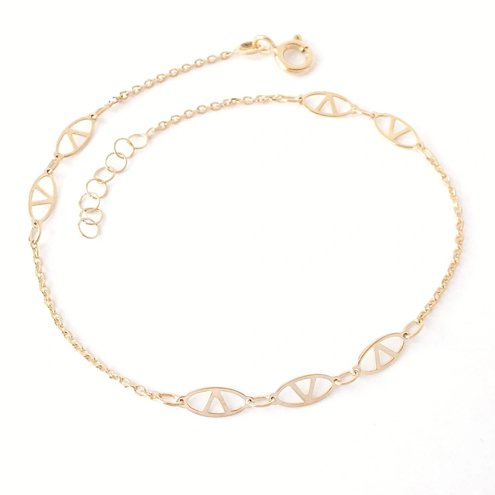 Zlatý náramek 18-20 cm, Au 14K 585/1000, váha 0,97 g