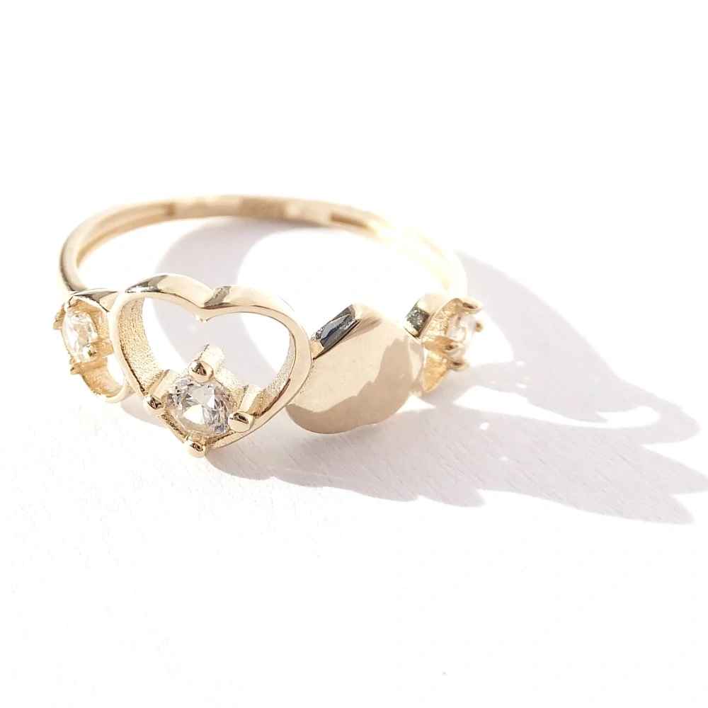 Zlatý prsten, Au 14K 585/1000, váha 1,63 g
