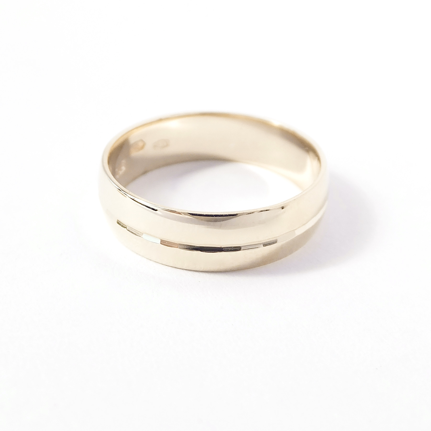 Zlatý snubní prsten, vel.50, Au 14K 585/1000, váha 3,09 g