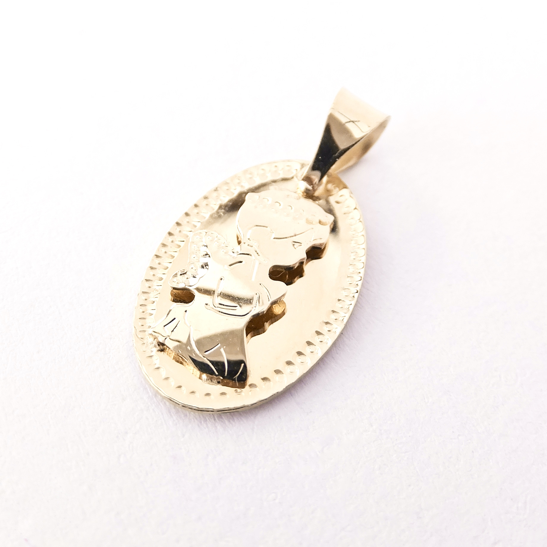 Zlatý přívěsek s andělíčkem, Au 14K 585/1000, váha 1,02 g
