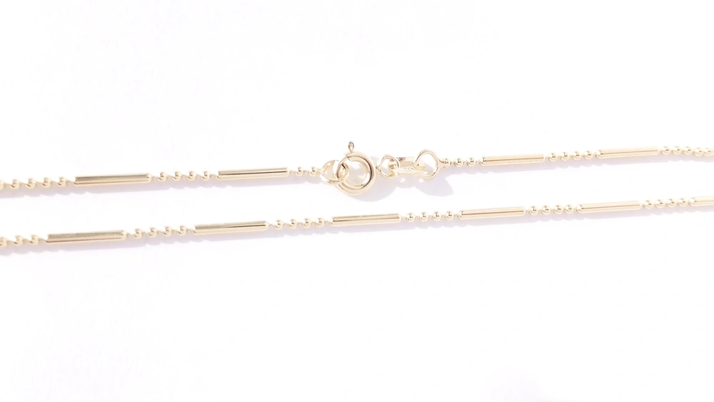 Zlatý řetízek 40 cm, Au 14K 585/1000, váha 2,50 g