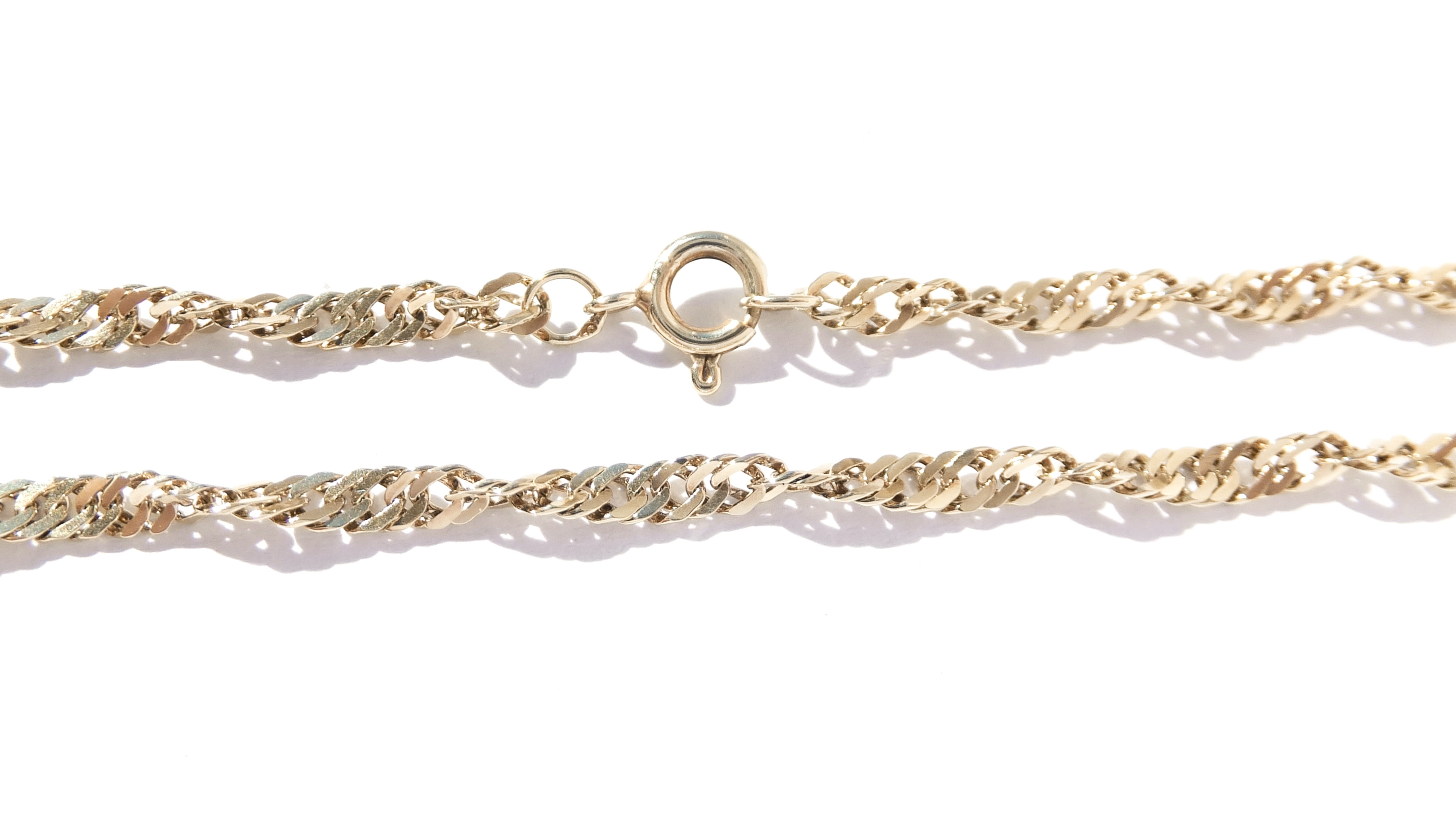 Zlatý řetízek, Au 14K 585/1000, váha 6,26 g, použité zlato