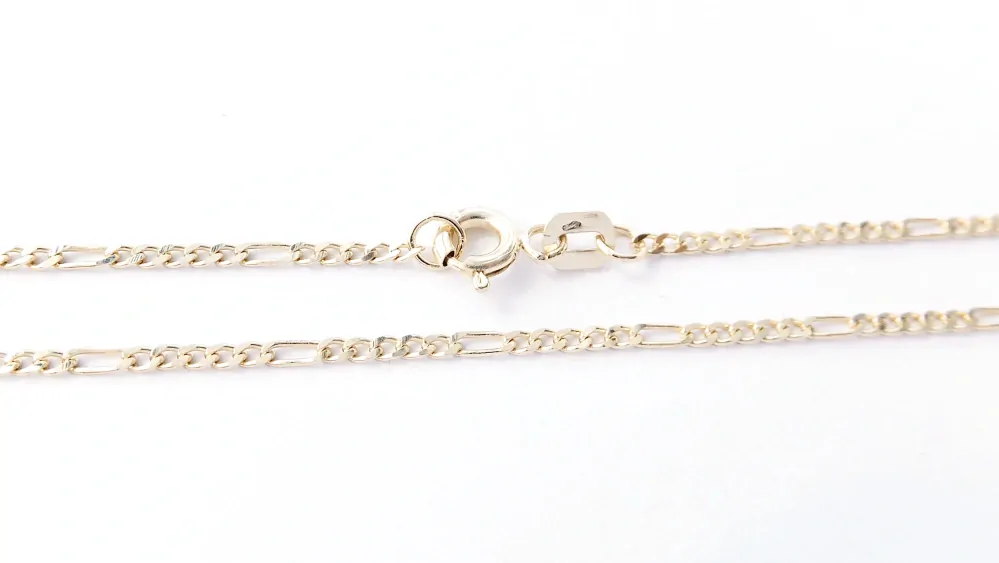 Zlatý řetízek 40 cm, Au 14K 585/1000, váha 1,86 g
