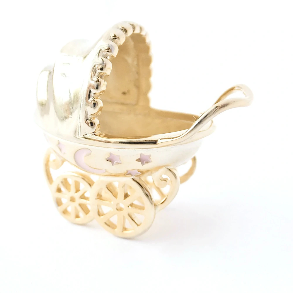 Stříbrný přívěsek kočárek, Ag 925/1000, váha 12,49 g