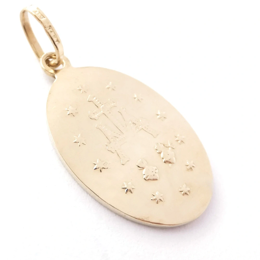 Zlatý přívěsek Madonka, 14K 585/1000, váha 3,24 g, použité zlato