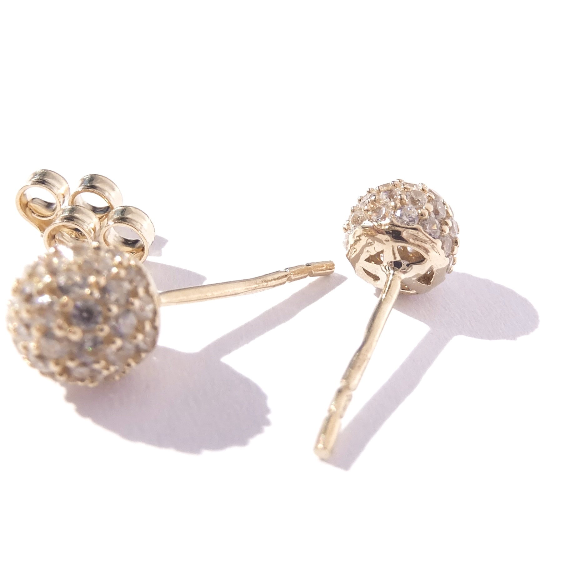 Zlaté náušnice, Au 14K 585/1000, váha 1,47 g